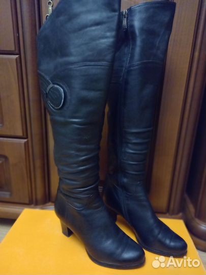 Сапоги женские натуральная кожа зима