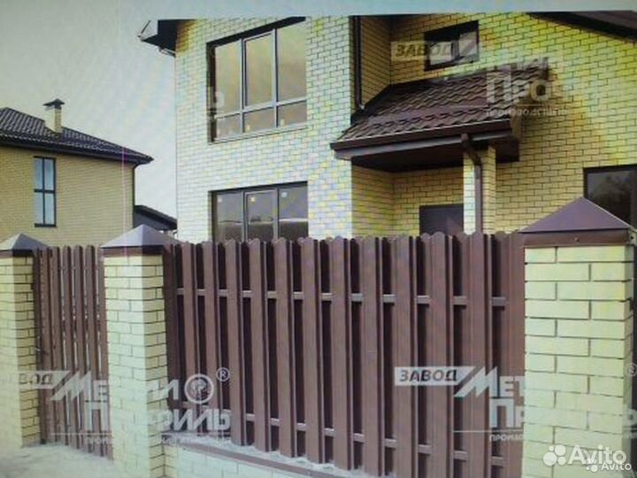 Штакетник металлический