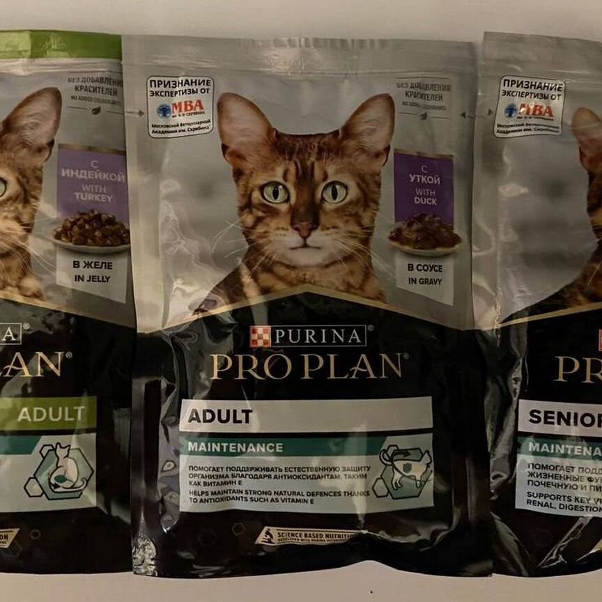 Влажный корм для кошек proplan