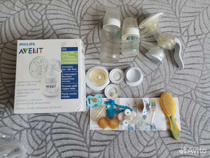 Молокоотсос ручной и пустышки новые