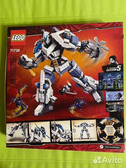 Lego Ninjago 71738 Битва с роботом Зейна