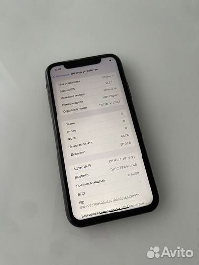 iPhone XR 64gb Black SIM+esim