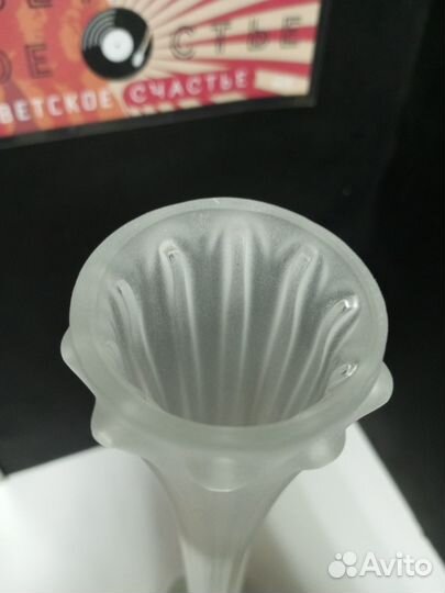 Ваза высокая для одного цветка стекло 39 см