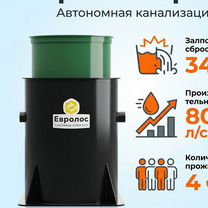 Автономная канализация Евролос Про 4+ под ключ, Кашира