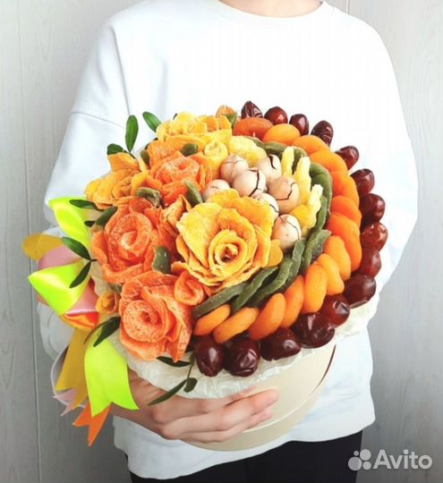 Съедобные букеты для женщин