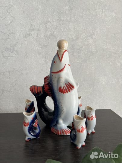 Сервиз рыбы СССР