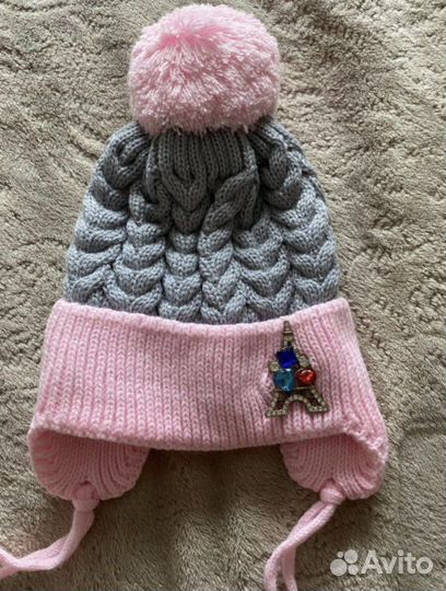 Шапка новая для девочки 46-48