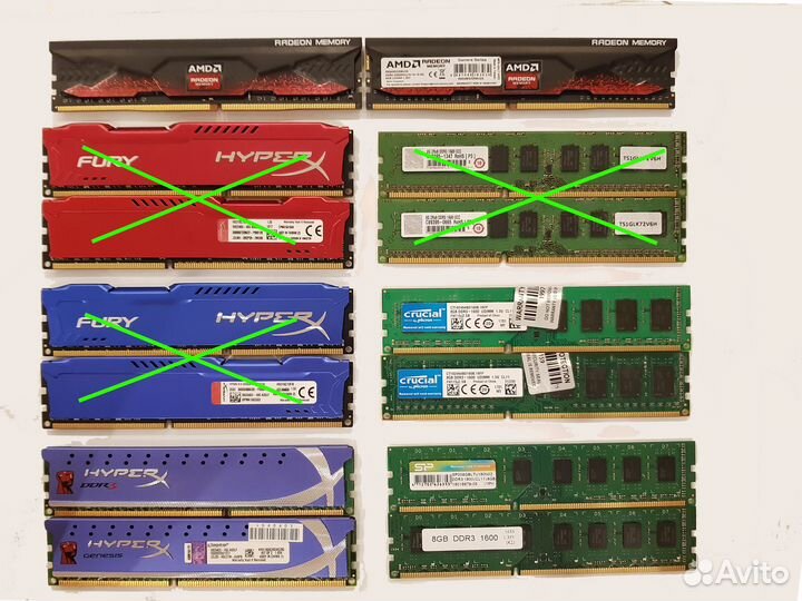 Оперативная память DDR4 DDR3 8гб 16 гб комплект