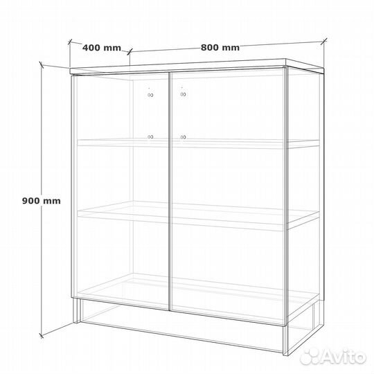 Тумба Ассен-951c ясень шимо светлый прикроватная