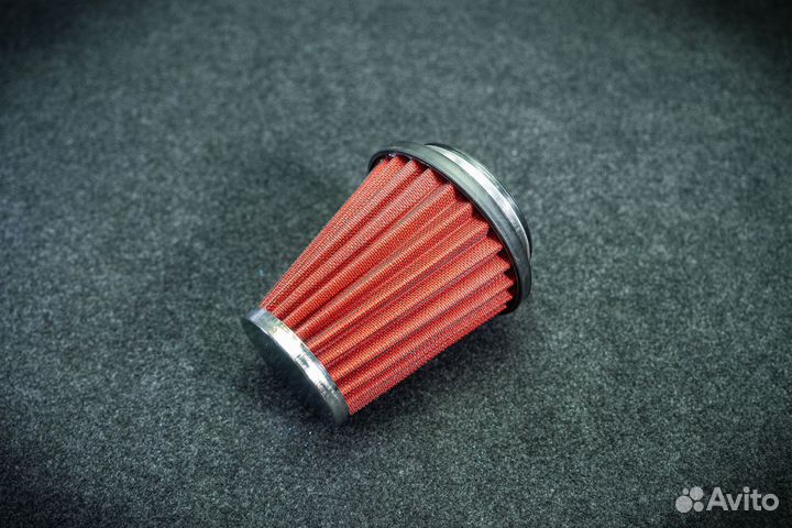 Воздушный фильтр нулевого сопротивления, D 63/70/76/89 мм, красный