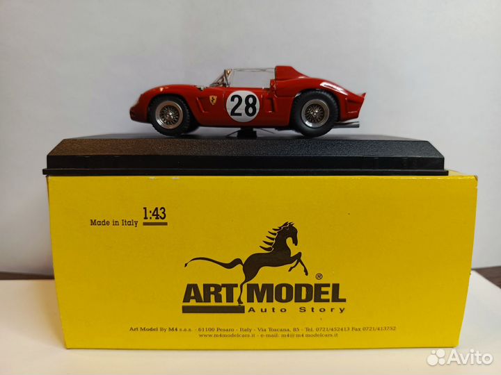 Модель Ferrari Dino SP Le Man's 1962 ArtModel 1/43