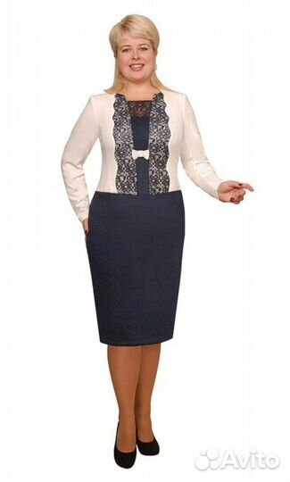 Новое трикотажное платье - размер 52 - Белоруссия