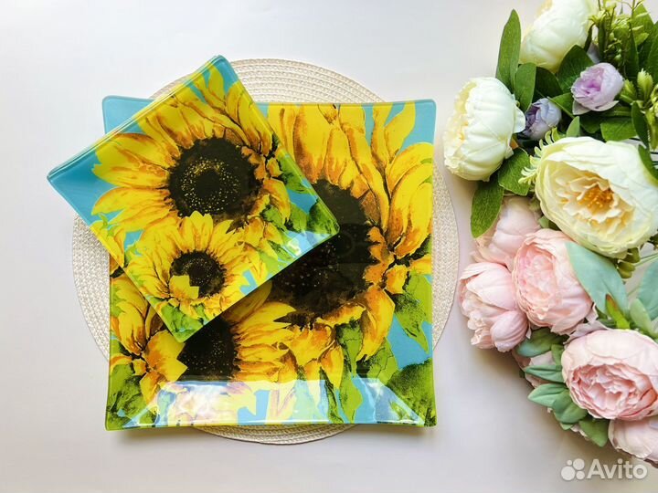 Квадратные тарелки посуда блюдо набор