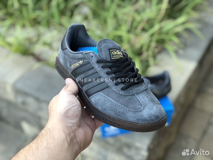 Кроссовки Adidas Handball Spezial Dark Grey Black