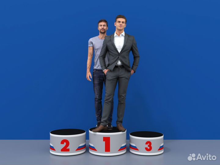 Пьедестал награждения Матрешка 612х612мм (круглый)