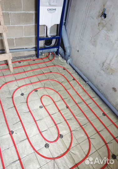 Водяной теплый пол, отопление