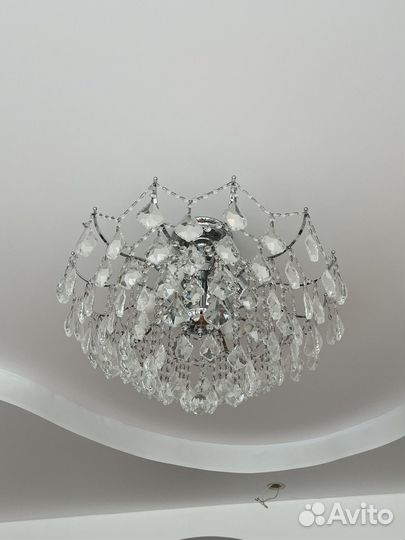 Люстра потолочная хрустальная