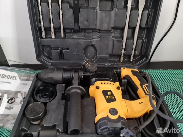 Перфоратор Denzel RHV-1100-26, SDS-plus, 1100 Вт