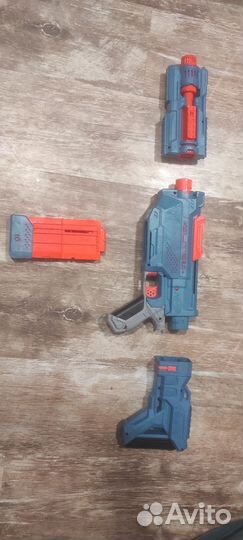Бластер Nerf Elite 2.0 + глушитель + приклад