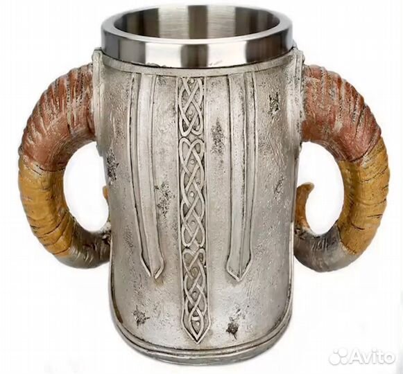 Пивная кружка череп мужская новая 550мл