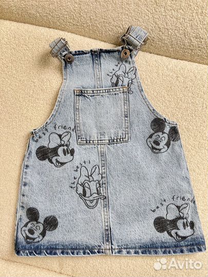 Джинсовый сарафан для девочки zara