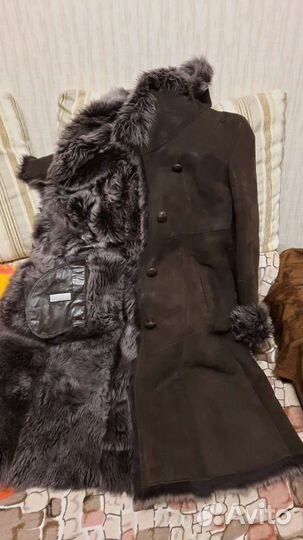 Женская кожаная дубленка