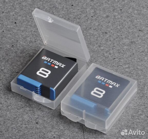 Комплект 2 акб + тройное зарядное для GoPro 8 7 6