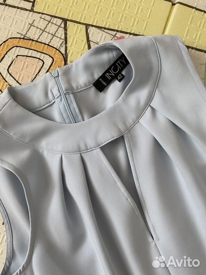 Платье женское голубое 42