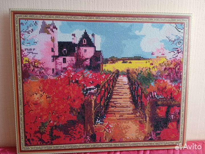Алмазная вышивка готовая работа