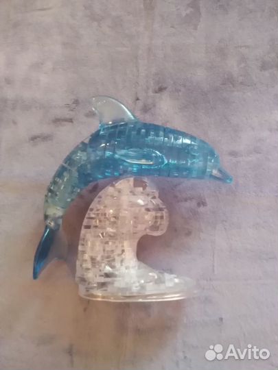 3D пазл Кристалл-Дельфин собранный