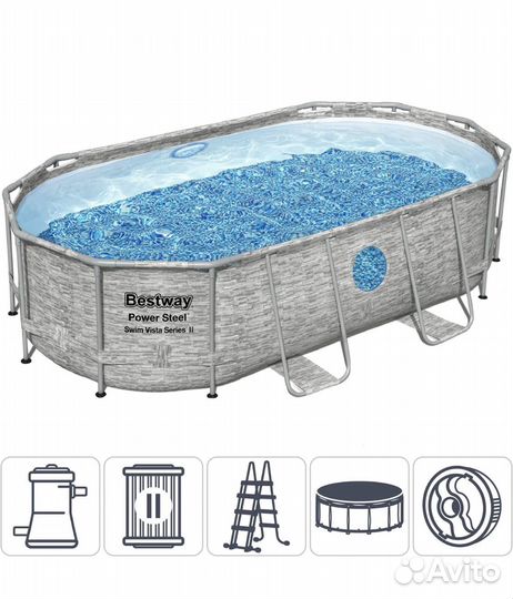 Каркасный бассейн прямоугольный