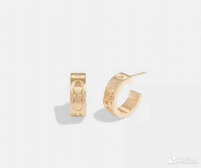 Серьги coach оригинал