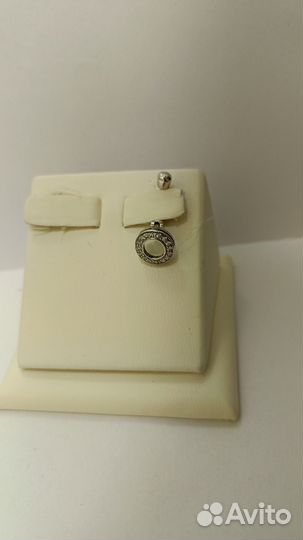 Серебряный пирсинг в пупок