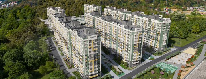 2-к. квартира, 61,6 м², 1/12 эт.