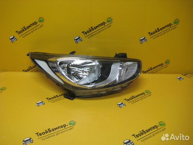 Фара правая Хендай Солярис 2011 оригинал мех.корр