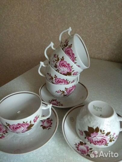 Чайный сервиз (Рига) СССР и остатки сервиза Вербил