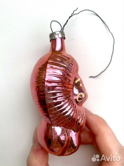Лев ёлочная игрушка СССР