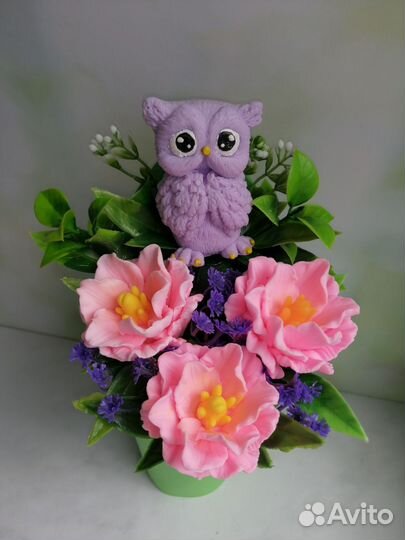 Букет из мыла ручной работы