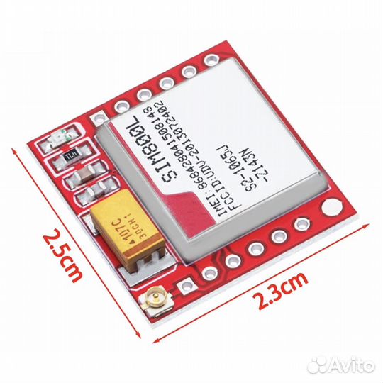Модуль SIM800L (GSM, gprs)