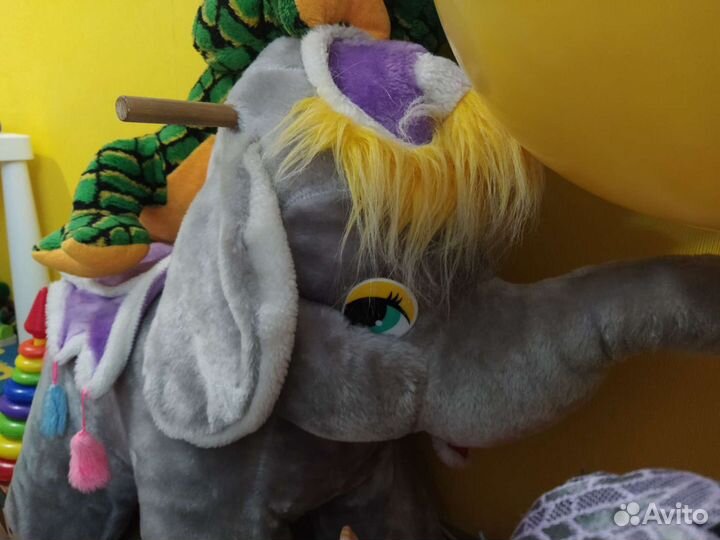 Слон игрушка качалка