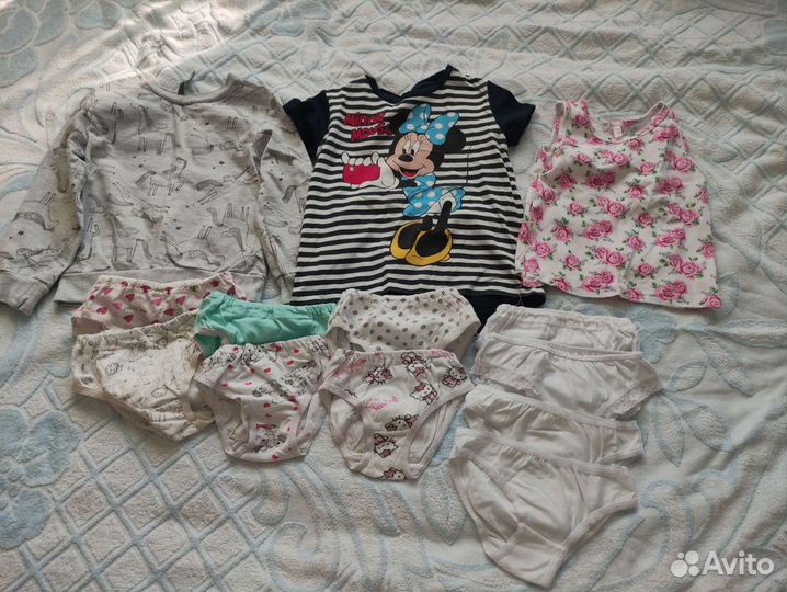 Вещи пакетом на девочку 92 98