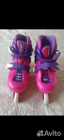Роликовые коньки раздвижные, р. 26-28