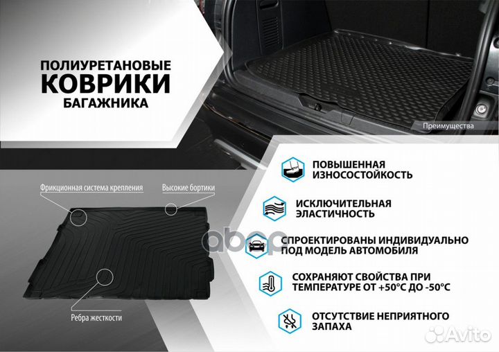 14701006 коврик багажникаполиуретанRenault Dus