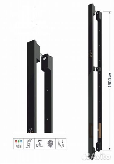 Широкая металлическая дверь