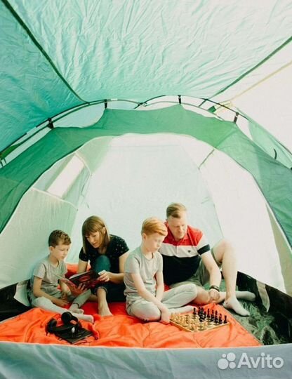 Палатка туристическая 4 местная с тамбуром