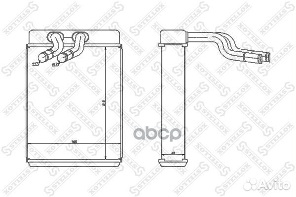 10-35219-SX радиатор печки Hyundai Starex 2.4