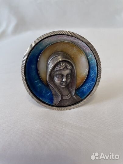 Антикварная миниатюрная икона, Италия