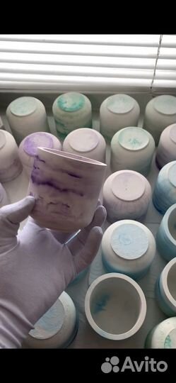 Гипсовые стаканы для свечей