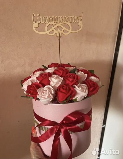 Букет из мыльных роз