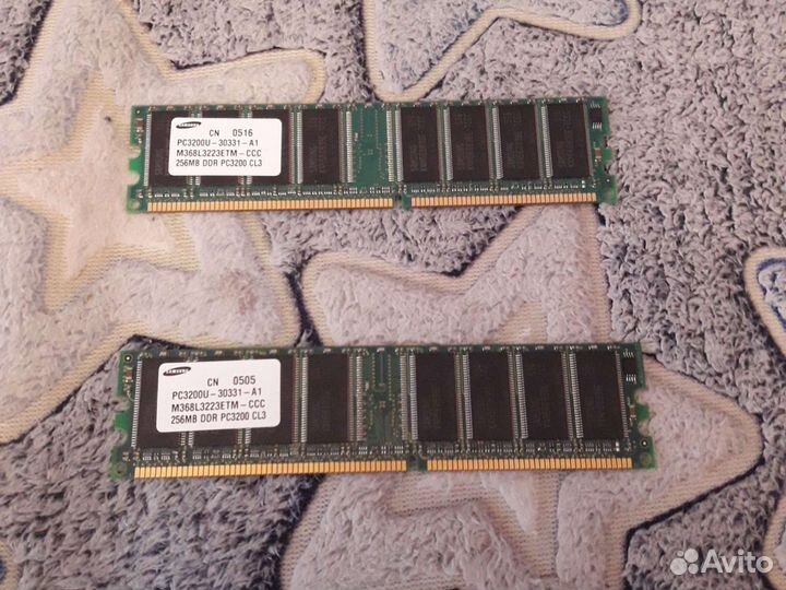 Оперативная память samsung на 256 MB